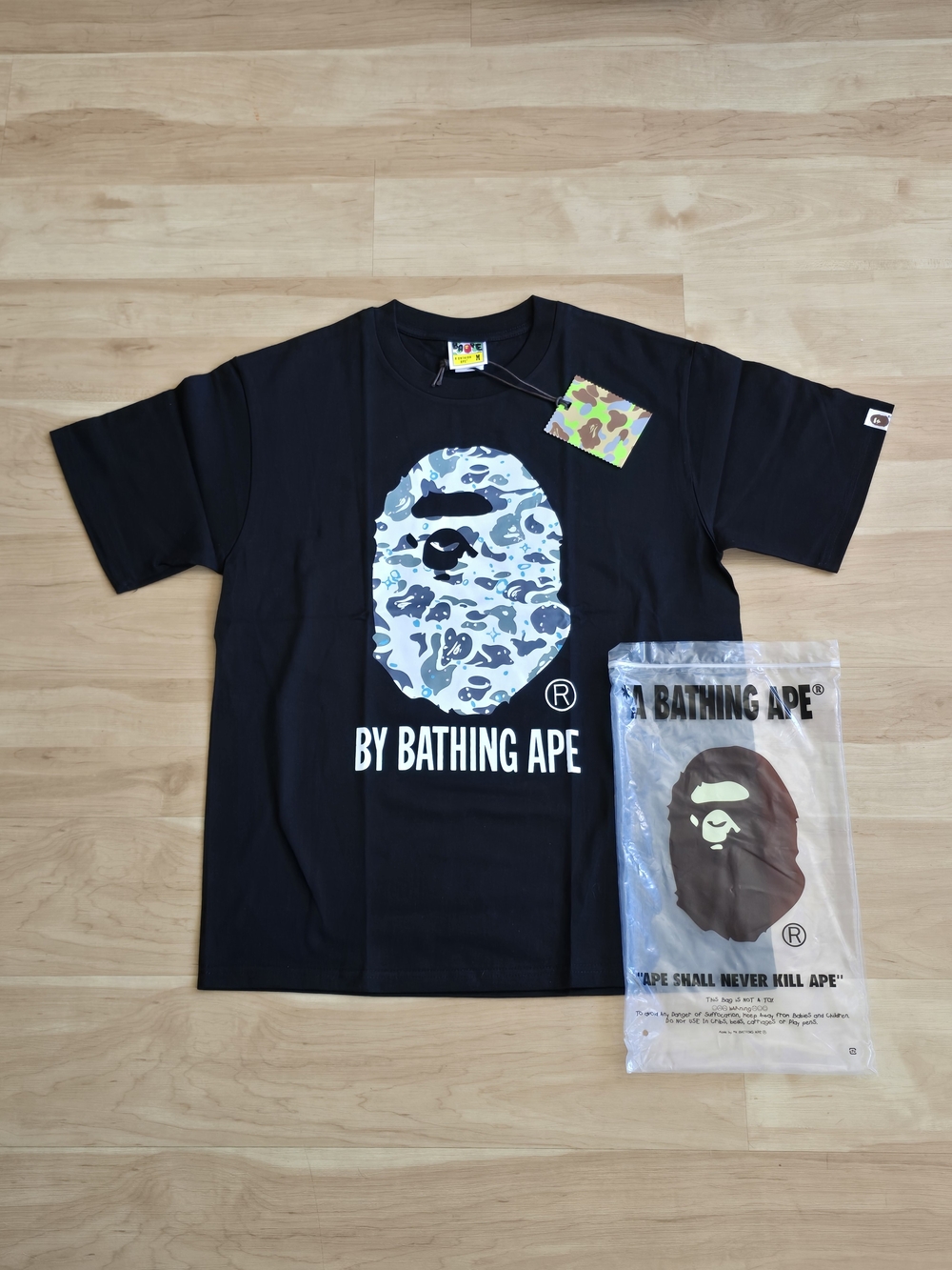 A BATHING APE Black T-Shirt